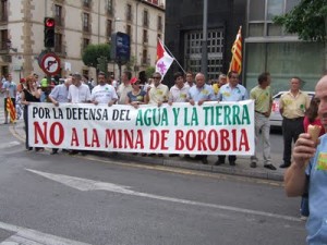 La Guardia Civil expropia en Borobia (Soria), pese al gran rechazo social a la mina